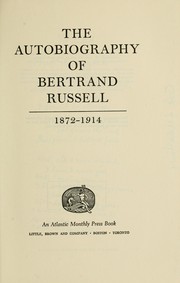 Front cover of The Autobiography of Bertrand Russell, Vol. 1 by Bertrand Russell