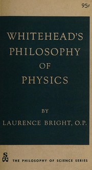 Front cover of Whitehead's philosophy of physics by Laurence Bright