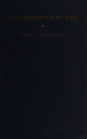 Front cover of The fundamentals of music by Gehrkens, Karl Wilson