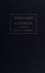 Front cover of Sherwood Anderson by David D. Anderson