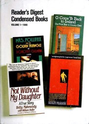 Front cover of Reader's Digest Condensed Books--Volume 1 1988 by Barbara J. Morgan