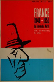 Cover of France, 1940-1955 by Werth, Alexander
