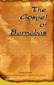 Cover of The Gospel of Barnabas by Lonsdale Ragg