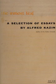 Cover of The inmost leaf by Alfred Kazin
