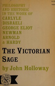 Cover of Victorian Sage Philosophy and Rhetoric In by John Holloway