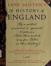 Front cover of History of England by Jane Austen