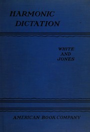 Cover of Harmonic dictation by Bernice White