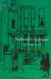 Front cover of Nobody's garden by Cordelia Jones