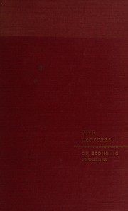 Cover of Five lectures on economic problems by George J. Stigler