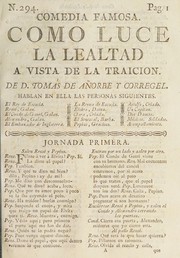 Front cover of Como luce la lealtad a vista de la traicion by Tomás de Añorbe y Corregél