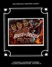 Front cover of House of Dracula (Universal Filmscript Series - Classic Horror, Vol 16) by Philip J. Riley