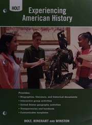 Front cover of Experiencing American History by Holt Social Studies