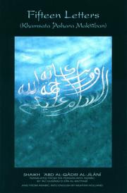 Front cover of Fifteen letters = by ʻAbd al-Qādir al-Jīlānī