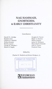 Front cover of Nag Hammadi, gnosticism & early Christianity by Harold W. Attridge