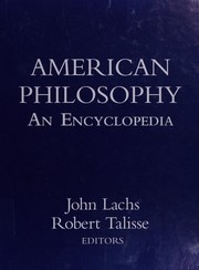 Cover of American philosophy by John Lachs