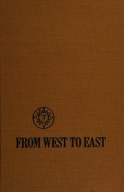 Cover of From West to East by Robert Edson Lee