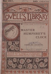 Cover of Master Humphrey's Clock by Charles Dickens