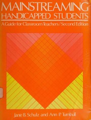 Cover of Mainstreaming handicapped students by Ann P. Turnbull