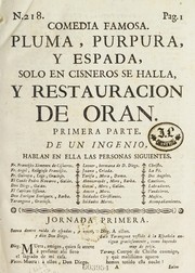 Cover of Pluma, purpura, y espada, solo en cisneros se halla, y restauracion de Oran by Juan Bautista Diamante