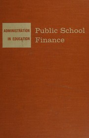 Front cover of Public school finance by Paul R. Mort