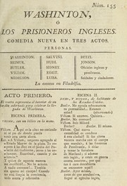Front cover of Washinton, ó, Los prisioneros ingleses by Unknown