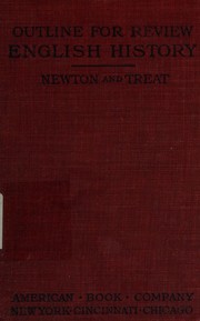 Front cover of Outline for review, English history by Charles Bertram Newton