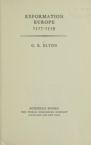 Cover of Reformation Europe, 1517-1559 by Geoffrey Rudolph Elton