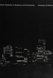 Front cover of Basic statistics in business and economics by George William Summers