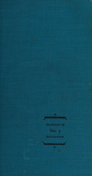 Cover of Dewey on education by John Dewey