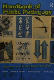 Front cover of Handbook of public pedagogy by Brian D. Schultz