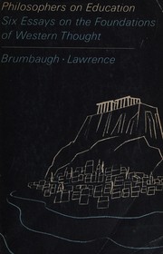 Cover of Philosophers on education by Robert Sherrick Brumbaugh
