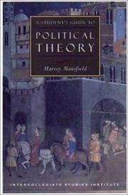 Front cover of A Student's Guide to Political Philosophy (Isi Guides to the Major Disciplines) by Harvey C. Mansfield