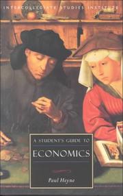 Cover of A Student's Guide to Economics (Isi Guides to the Major Disciplines) by Paul Heyne