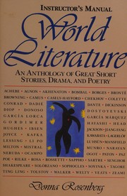 Cover of World Literature Instructor's Manual by Donna Rosenberg
