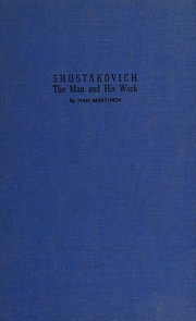 Cover of Dmitri Shostakovich by I. Martynov