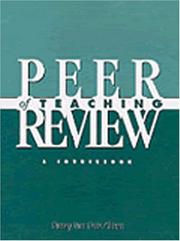 Front cover of Peer review of teaching by Nancy Van Note Chism