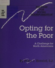 Front cover of Opting for the poor by Peter J. Henriot