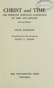 Cover of Christ and time by Oscar Cullmann