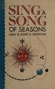 Cover of Sing a song of seasons by Sara Westbrook Brewton