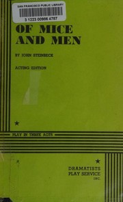 Front cover of Of Mice and Men [play] by John Steinbeck