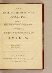 Front cover of The Englishman deceived by Stephen Sayre