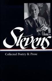 Cover of Collected poetry and prose by Wallace Stevens