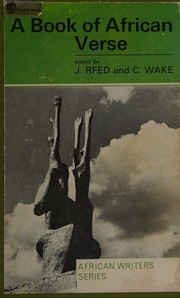 Cover of A book of African verse by John O. Reed