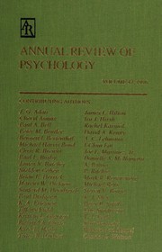 Front cover of Annual Review Psychology V.47 by SPENCE