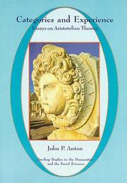 Cover of Categories and Experience by John Peter Anton