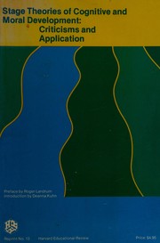 Front cover of Stage theories of cognitive and moral development by Unknown