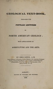 Cover of Geological text-book by Amos Eaton