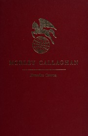 Cover of Morley Callaghan by Brandon Conron