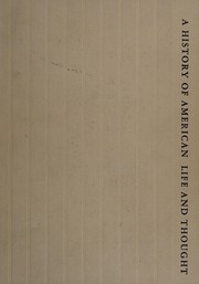 Front cover of A history of American life and thought by Nelson Manfred Blake
