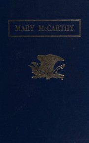 Cover of Mary McCarthy by Barbara McKenzie